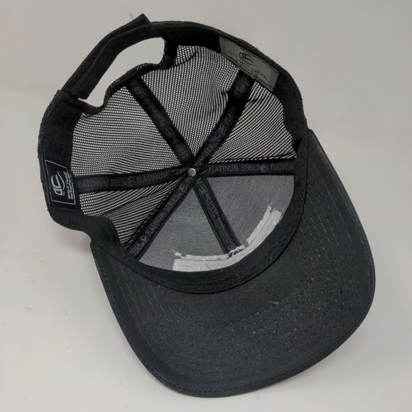 Pro Panels Inc Men Of Steel Black Strap Back Hat Outdoor Cap Platinum OSFA - Picture 11 of 12